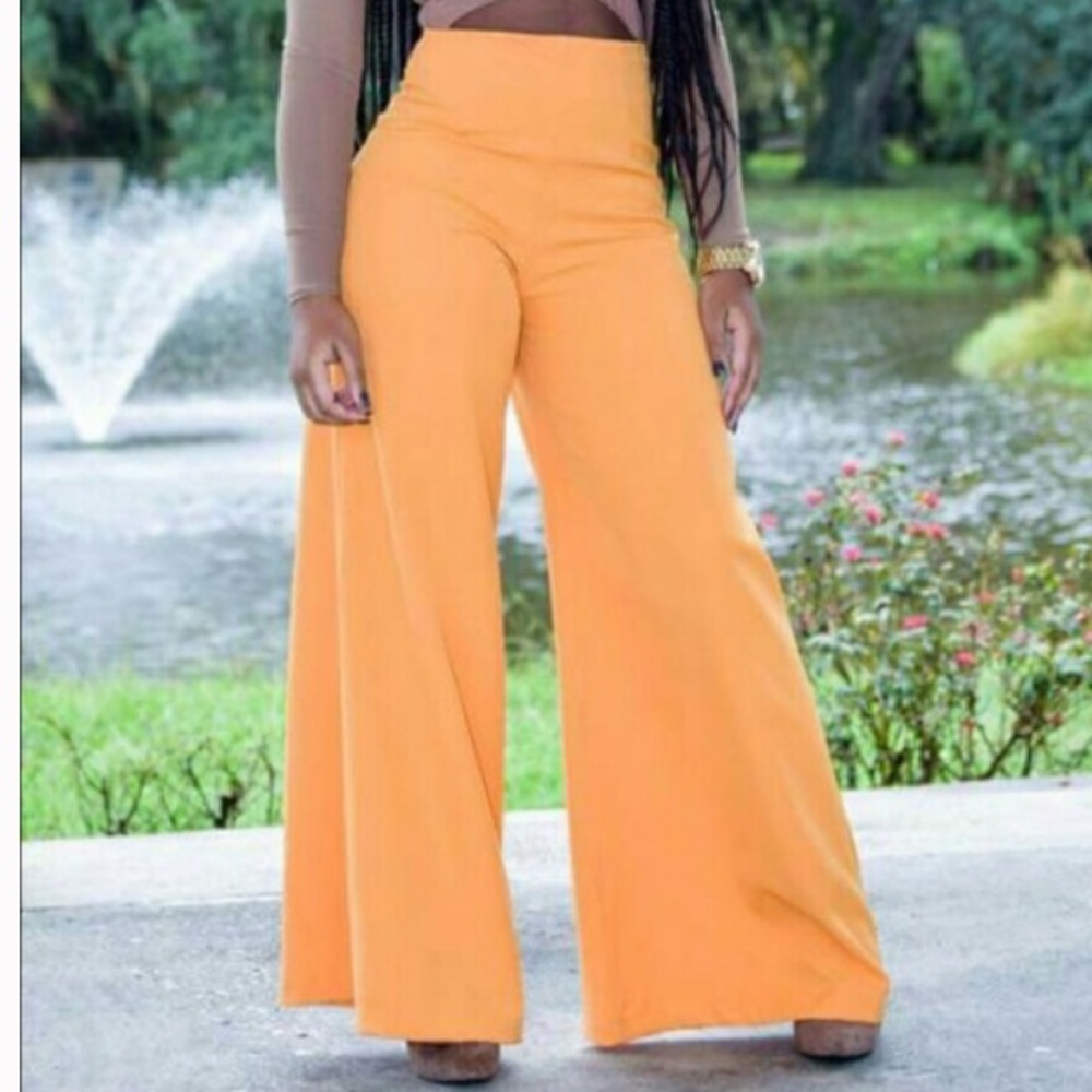 CQ by CQ wide leg orange pants